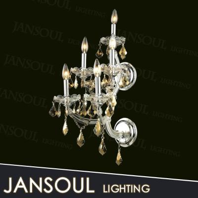 China 2015 Indian Lamps Antique Brass Modern Traditional Cheap Vintage Wall Light Mounted Crystal Chandelier for sale