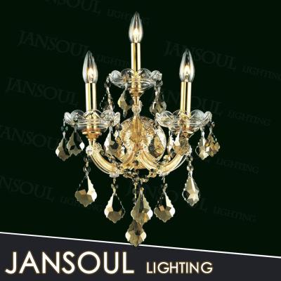 China Cheap Modern Antique French Classic Bronze Brass Sconce Retro Iron Sconce Crystal Chandelier for sale