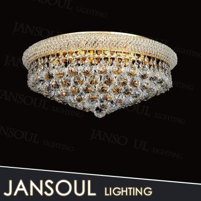 China Led Pendant Lamp Decorative Indoor Lighting Modern Crystal Gold Flush Mount for sale