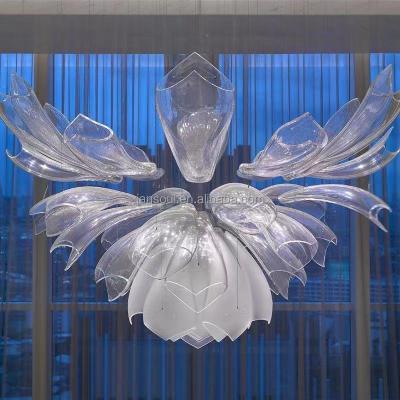 China Contemporary Modern Lighting Fixtures Decoration Handmade Glass Luxury Hanging Pendant Light for sale