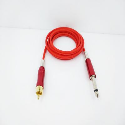 China Soft Tattoo Clip Cord Power Supply Cable Line Tattoo Cable Accessories Makeup Connector Copper Wiring Hook RCA Tool for sale