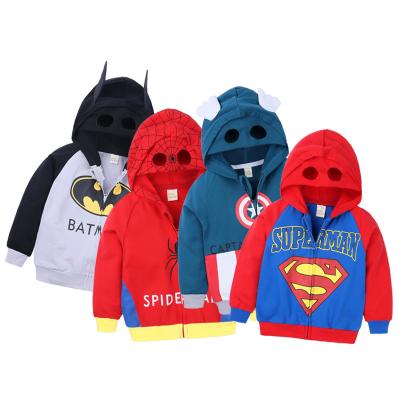 China Fashion Hero Boy's Jackets Winter Zipper Cosplay Children's Coats Breathable Clothes for sale