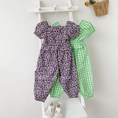 China Summer Breathable Kids Pants Boutique Clothing Wholesale Cute 2 Pieces Outfit Kids Outfit Sets for sale