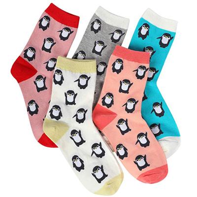 China Women's Happy Funny Animal Socks Novelty Cute Penguin Patterns Socks QUICK DRY For Adults for sale