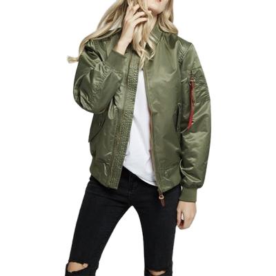 China Sale Military Anorak Bomber Jacket Breathable Warm Classic Air Force Loose Military Green Plus Size Women Clothes for sale