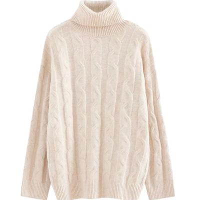 China 2021 breathable autumn and new winter turtle neck sweater women thick and loose for sale