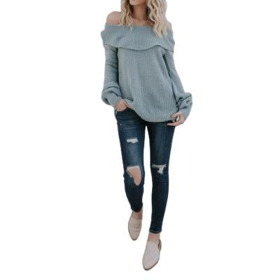 China Sexy&Club Women's Casual Strapless Ladies Breathable Pullover Sweaters Top Fashionable Apparel for sale