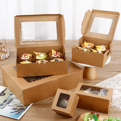 China Biodegradable Donuts Shipping Disposable Eco - Friendly Paperboard Cake Custom Donut Box for sale