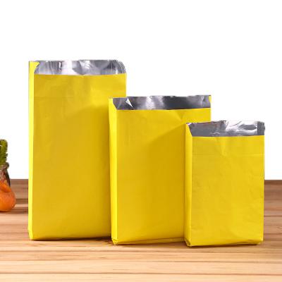 China Biodegradable Craft Paper Bag Food Glassin Stand Up Pouches For Snack for sale