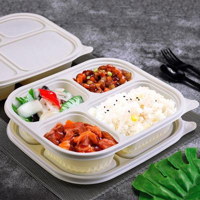 China Biodegradable Packaging Food Contaienr Bento Lunch Box Disposable Food Containers for sale