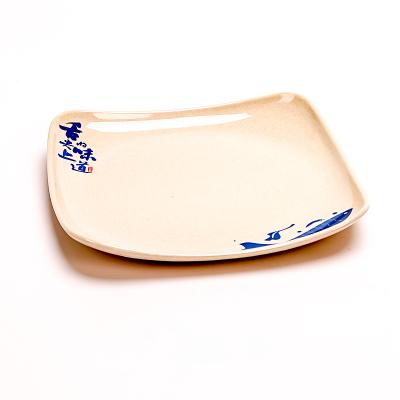 China Sustainable Melamine Dishes Set Tableware Melamine Dishes Dish With Sauce Compartment Melamine for sale