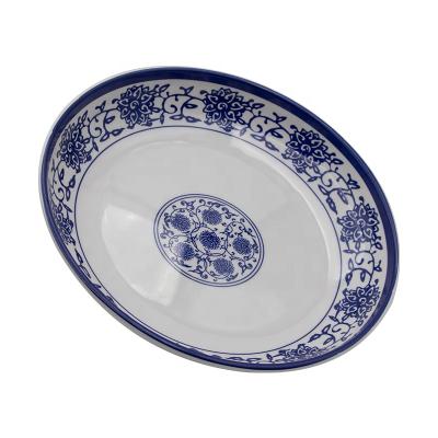 China Sustainable Japanese Black White Customized Melamine Dishes Dinner Restaurant Dish Plates Sets Tableware for sale