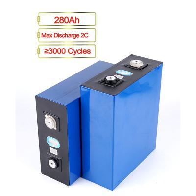 China Storage Ciclo Profundo Li-Ionen-Batterie-Zelle Celular Carro A De Bateria Power Battery Toys 3.2V 280Ah Lifepo4 Lithium Ion Battery for sale