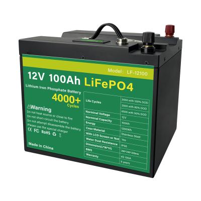 China Metal Case LiFePO4 200Ah 280Ah Manufacturer 12V Storage Battery Solar Powered Battery Pack 100Ah 12V Lithium Ion Batteries for sale