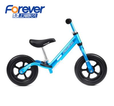 China Good Quality Shanghai Brand Aluminum Forever Blue 12 Inch Child Bicycle Balance Bike Forever For Kids for sale