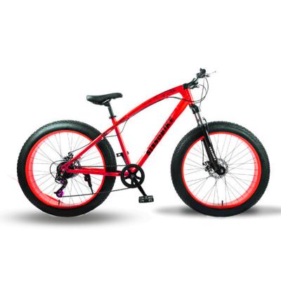 China 2021 Factory Wholesale Street Snow Mountain Bike 24 Speed ​​Fat Bike 26 Inch Mountain Bike for sale