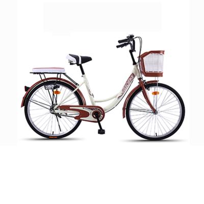 China Good quality street single/6 carbon steel frame speed 24/26 inch cheap city bike bicycles for ladies sale for sale