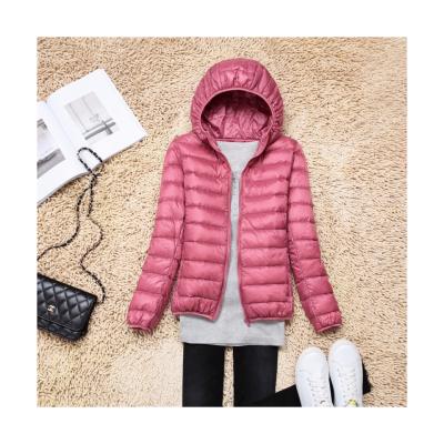 China Newcomers Soft White Winter Hooded Duck Down Outdoor Plus Size Lightweight Comfortable Down Jacket for sale