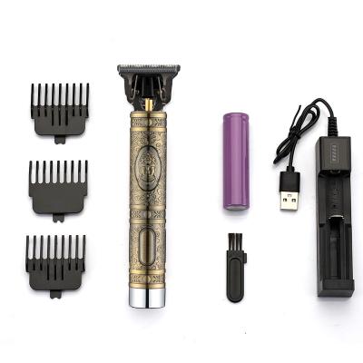 China Outdoor Electric Rechargeable Low Noise Professional Hair Trimmer Men's S Hair Cutting Machine Cordless Beard Cordless Hair Trimmer for sale