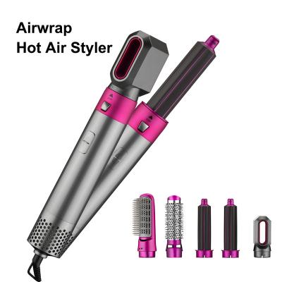 China Ionic 7 in 1 One Step Hair Straightener Curler Comb Hair Dryer Brush for Women Hair Curler Styler for sale