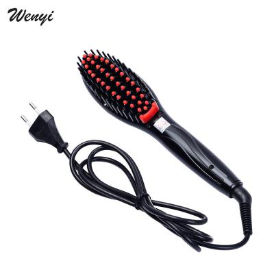 China Quick Comb Flat Hair Straightener Hair Hotel Iron Brush Electric Comb Irons Straight Hair Automatic Comb Brush for sale