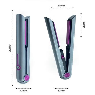 China Wholesale Hotel Portable Cordless Mini Flat Iron USB Rechargeable Hair Straightener for sale