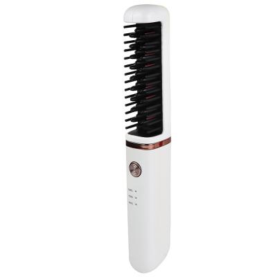 China Wholesale Popular Mini Cordless Hair Straightener Hot Straightening Comb for sale