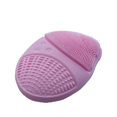 China Home Use Silicone DEEP CLEANING Facial Cleansing Brush Electric Mini Silicone Facial Cleansing Brush for sale