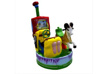 China Fiberglass Two Person Coin Operated Kiddie Rides With Screen Horse Ride for sale