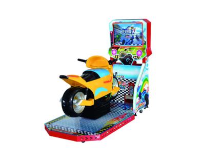 China Indoor Amusement Racing Arcade Machine Emulator Kids Motor Racing Game Machine for sale