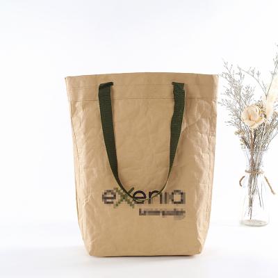 China Waterproof Custom Reusable Grocery Packaging Polypropylene Laminated Woven PP Kraft Paper Bag With Logo Printing for sale