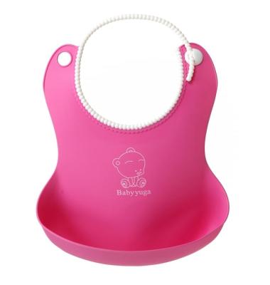 China Infant Drool Silicone Bib Antibacterial Training Feeding Baby for sale