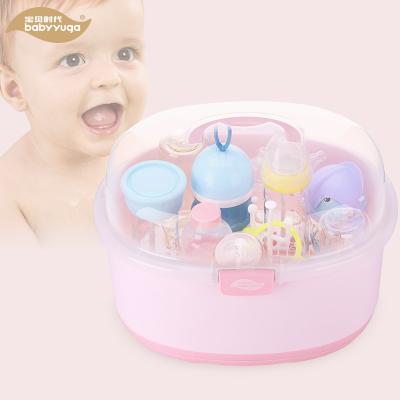 China Sustainable Household Large Baby Feeding-Bottle Storage Box With Anti-dust Cover for sale