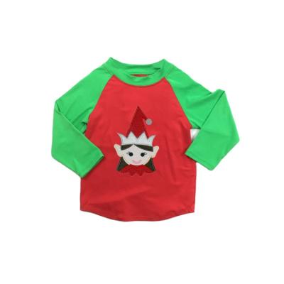 China Wholesale Baby Boy Clothing Boutique Kids Puresun Anti-pilling Raglan Top Shirts Sibling Christmas T-shirt Wholesale for sale