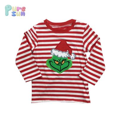 China Anti-pilling 2018 new arrival boys T-shirt children's boutique clothing Christmas children's clothing for sale