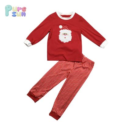 China 2018 COTTON Santa Claus Boutique Wholesale Children's Outfits Baby Clothes Christmas Boys Dress Up Set for sale