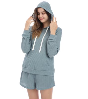 China New fashion casual women knitting sweater short set summer hoodie wholesale sweater knitted clothing boutique equipment for sale