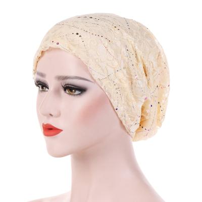 China Women's Other Beanie Chemo Hat Infinity Scarf Head Wrap Hat Lace Slouchy Slouchy Turban Wholesale HZM-19131 for sale