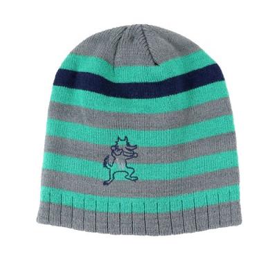 China COMMON HZM-13351 Striped Warm Winter Children's Baby Knotted Hat Cap Baby Cotton Hat for sale