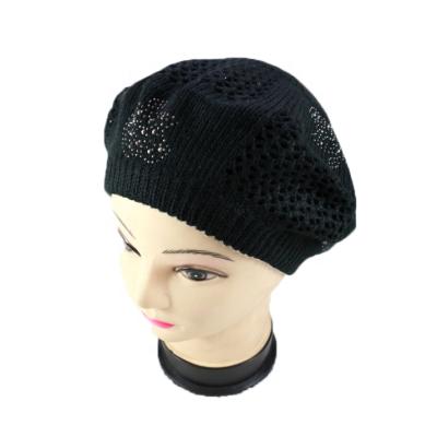 China HZM-14303 Character Fashion Felt Knitted Beret Women's Hat Women's Beanie Beret Girl for sale