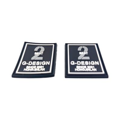 Cina China Manufacturer Cheap Price PVC Rubber Patch with Hook and Loop Backing in vendita