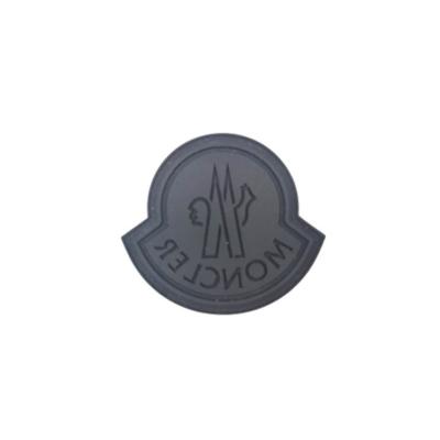 China Wholesale Custom Garment Clothing Mesh Fabric High Density 3D Embossed Silicon Brand Logo Rubber patches for sale