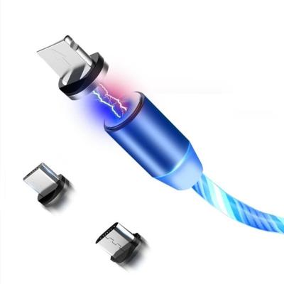 China Camera Mobile Phone Charger LED Flooding Magnet USB Cable Magnetic USB Charging Cable for sale