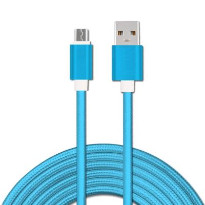 China Camera 2.1A Quick Charging Nylon Braided Cord Data Cable Wire For Micro USB Cable for sale