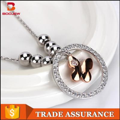 China Graceful Fashion Design White Gold Necklace Jewelry Latest Silver Products In Malaysia With Competitive Price for sale