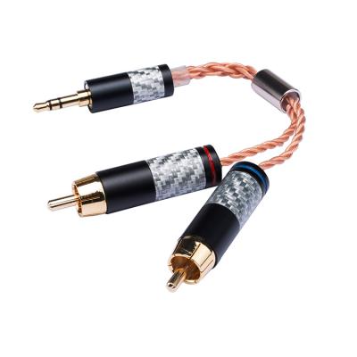 China Stereo Speaker 3.5mm Male To Rca Audio Video Cable Cables New Upgrade 2020 for sale