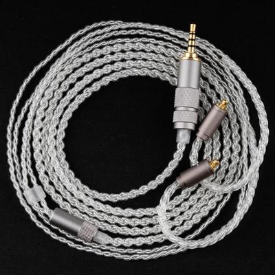 China In-ear mmcx/2pin 0.78 Needle Earphone Upgrade Cable Silver Core for sale