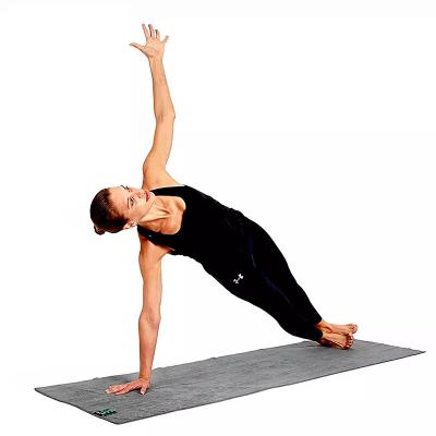 China 2020 New Yoga Mat Non Slip Drying Custom Hot Compressed Rubber Yoga Towel Custom Private Label Towel for sale