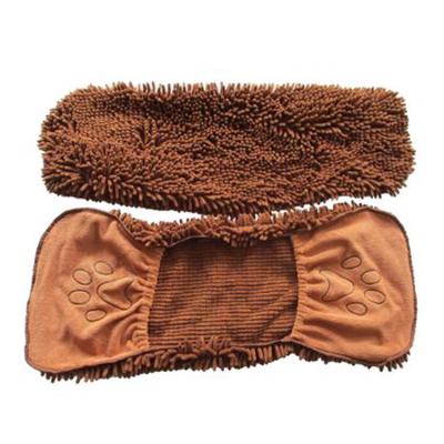 China Custom Animals Chenille Dog Towel Soft and Comfortable Super Absorbent Quick Dry Dog Bath Towel Pet Towel for sale