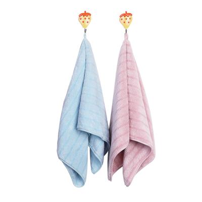 China Wholesale Stock Custom QUICK DRY Microfiber Bath Towel Absorbs Soft Comfortable Stripe Quick Dry Bath Towel for sale